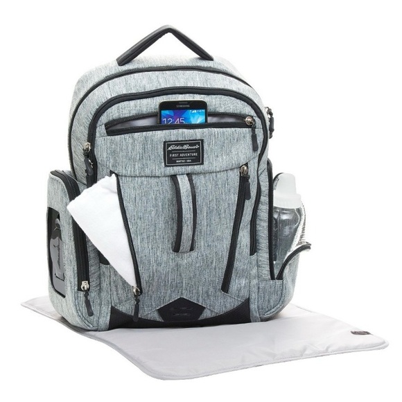 NWT Eddie Bauer Rainier Back Pack Diaper Bag - Picture 1 of 13